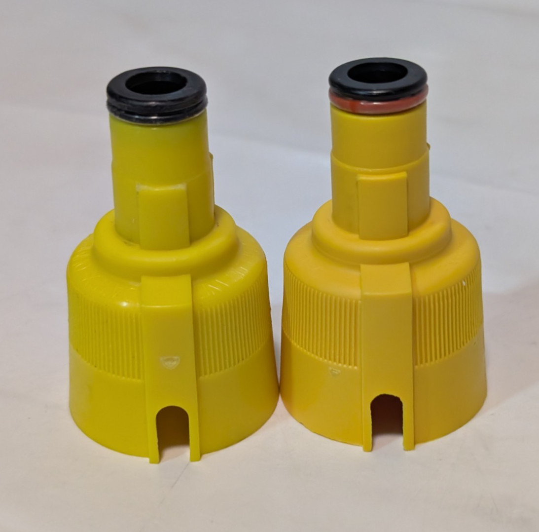 Lot of 2 Unbranded Healthcare EZ-Fil Anesthesia Vaporizer Bottle Filler Adapters