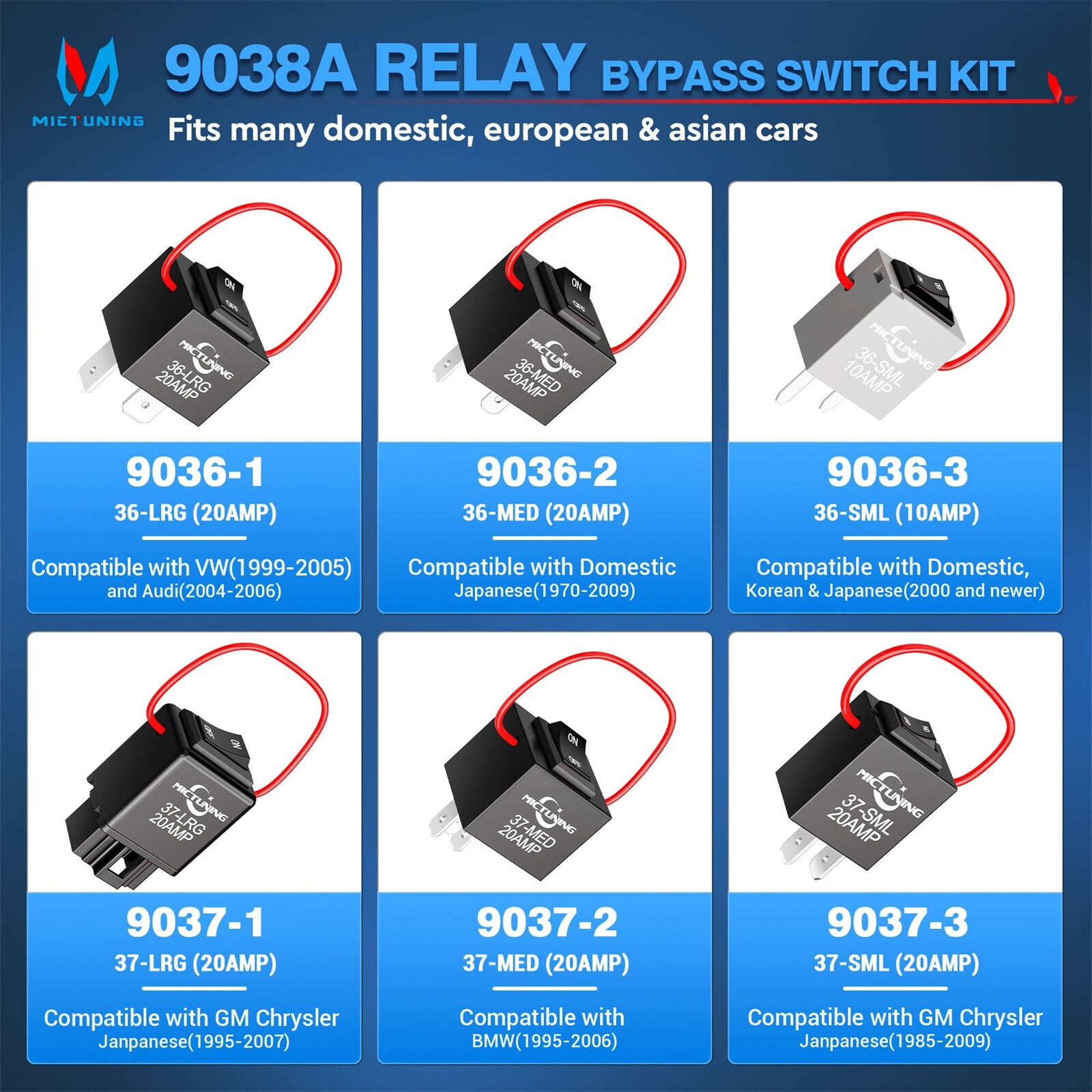 9038A Relay Bypass Switch Kit Amp Loop, Relay Tester Diagnostic Scan Tool Switch