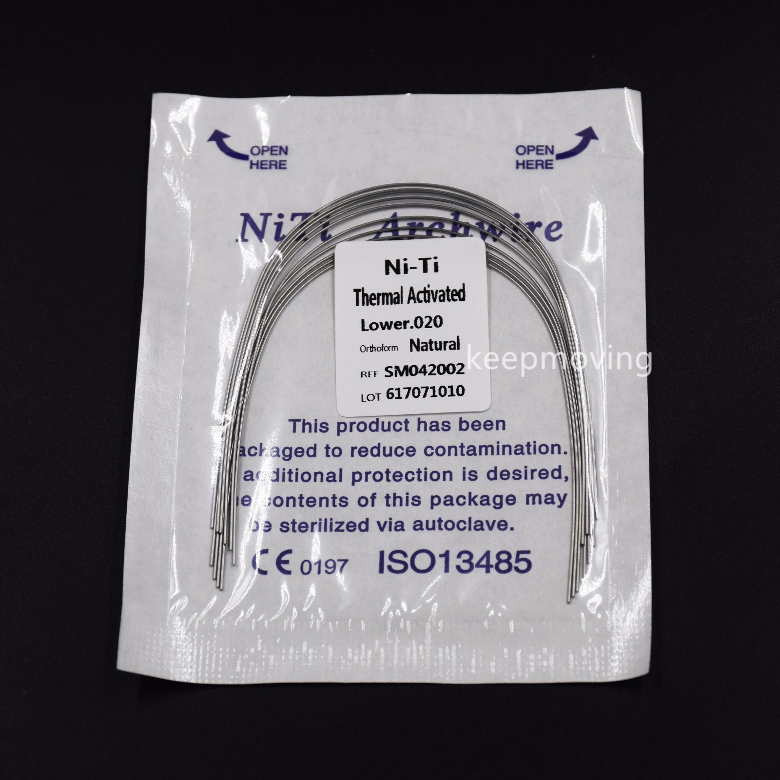 10 Pcs Dental Ortho Niti Thermal Activated Round Natural Arch Wire Form All U/L