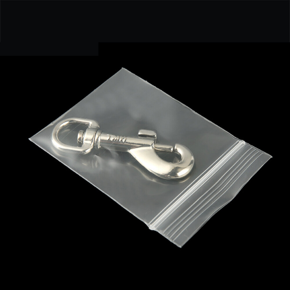 Lot of 100pcs Clear Reclosable Zip lock Plastic Bags 2-MIL Poly Zipper Baggies