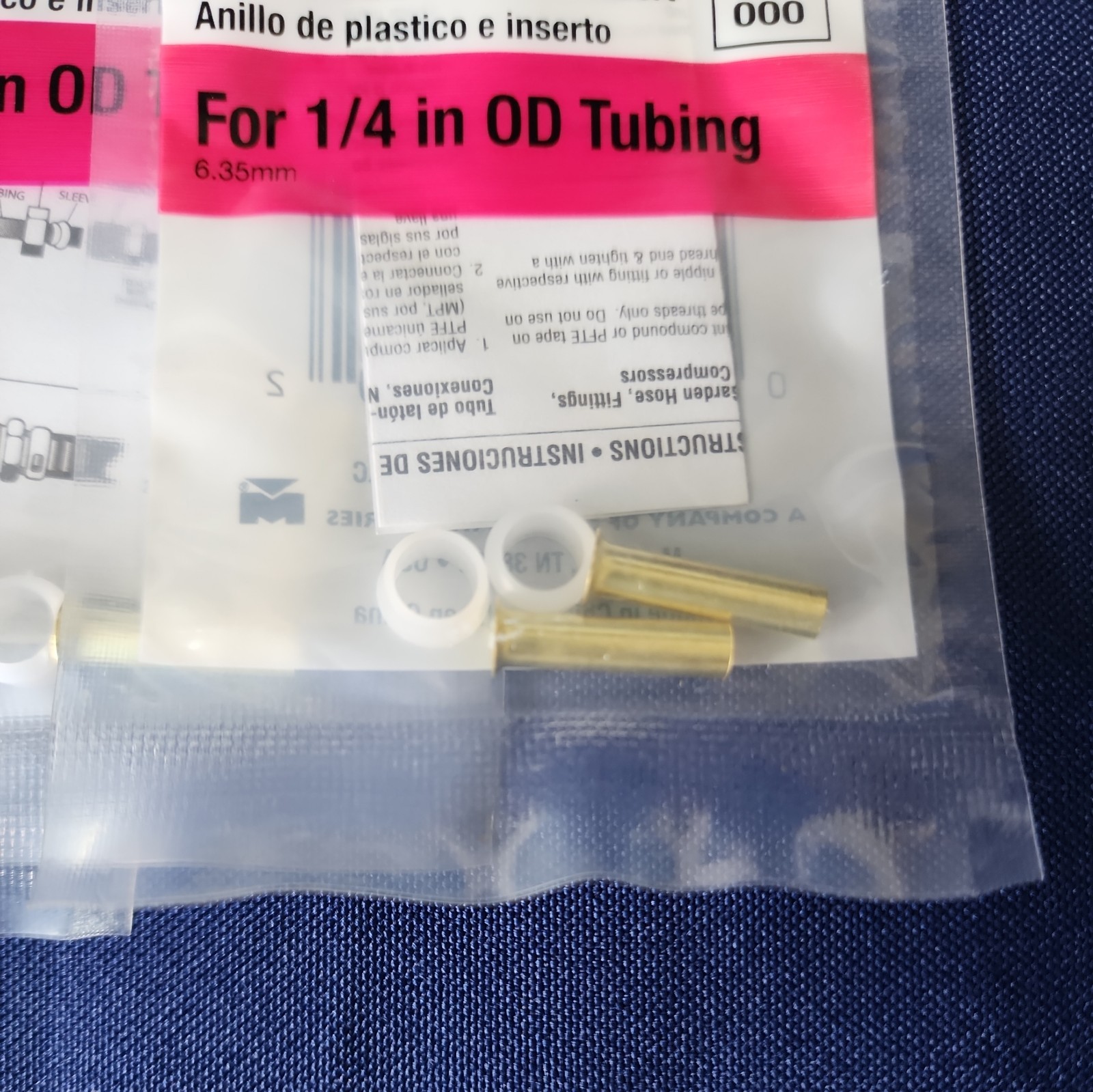 Lot of 9 Everbilt A8 1/4 & Proline CP-8NL 1/4 Brass Sleeve & Insert Fittings