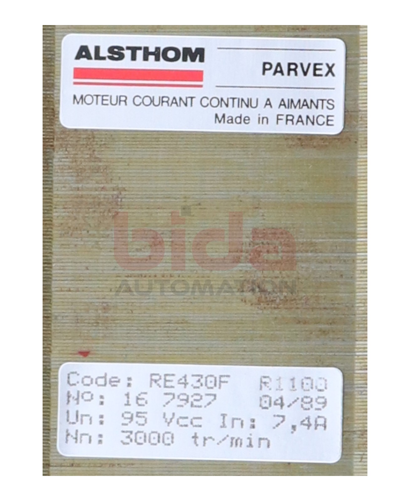ABB Alsthom RE430F R1300 Servo Motor Servo Motor RE430FR1300