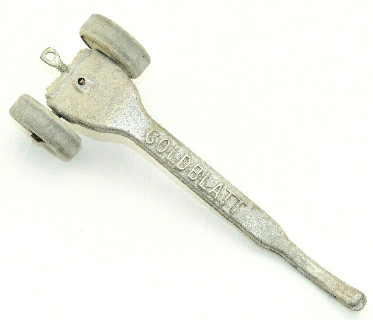 Vintage GOLDBLATT Masonry Bricklayer Skate Wheel Joint Raker Tool Aluminum – 9″