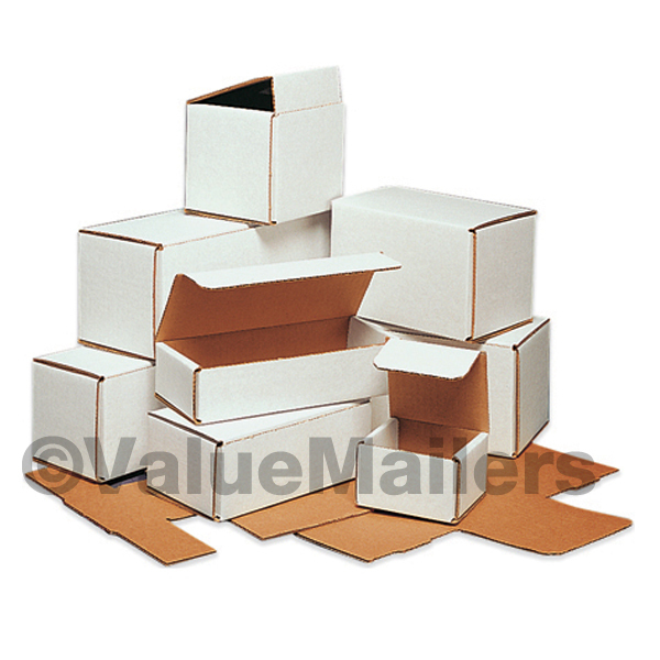 100 – 12 x 3 1/2 x3 White Corrugated Shipping Packing Box Boxes Mailers 12×3.5×3