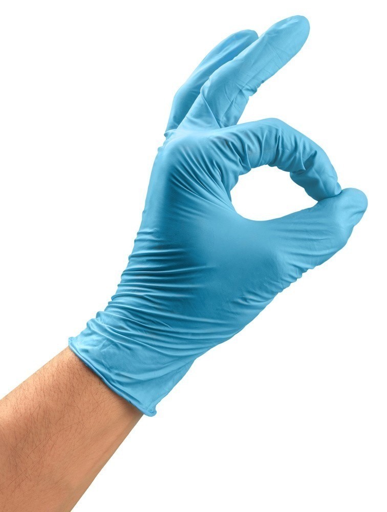 100pcs Disposable Nitrile Gloves Powder-Free Latex-Free Medical Home Use