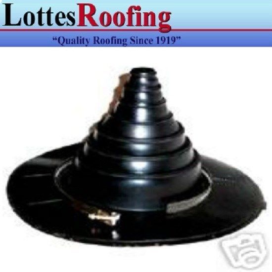 100 COUNT 1″ to 6″ Universal Rubber pipe Boot for BOTH EPDM and TPO