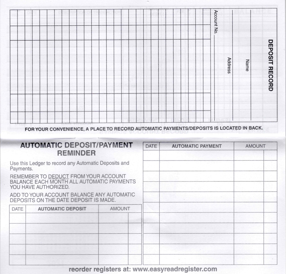 12 Checkbook Transaction Registers 2026-2027-2028 Calendars Check Book Bank