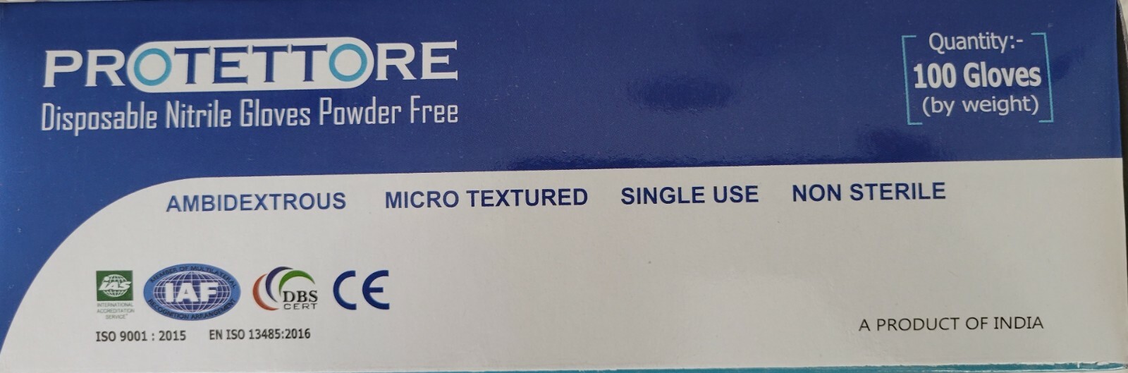 Nitrile Gloves – Latex Free & Powder Free Blue 10 to 4000 Count