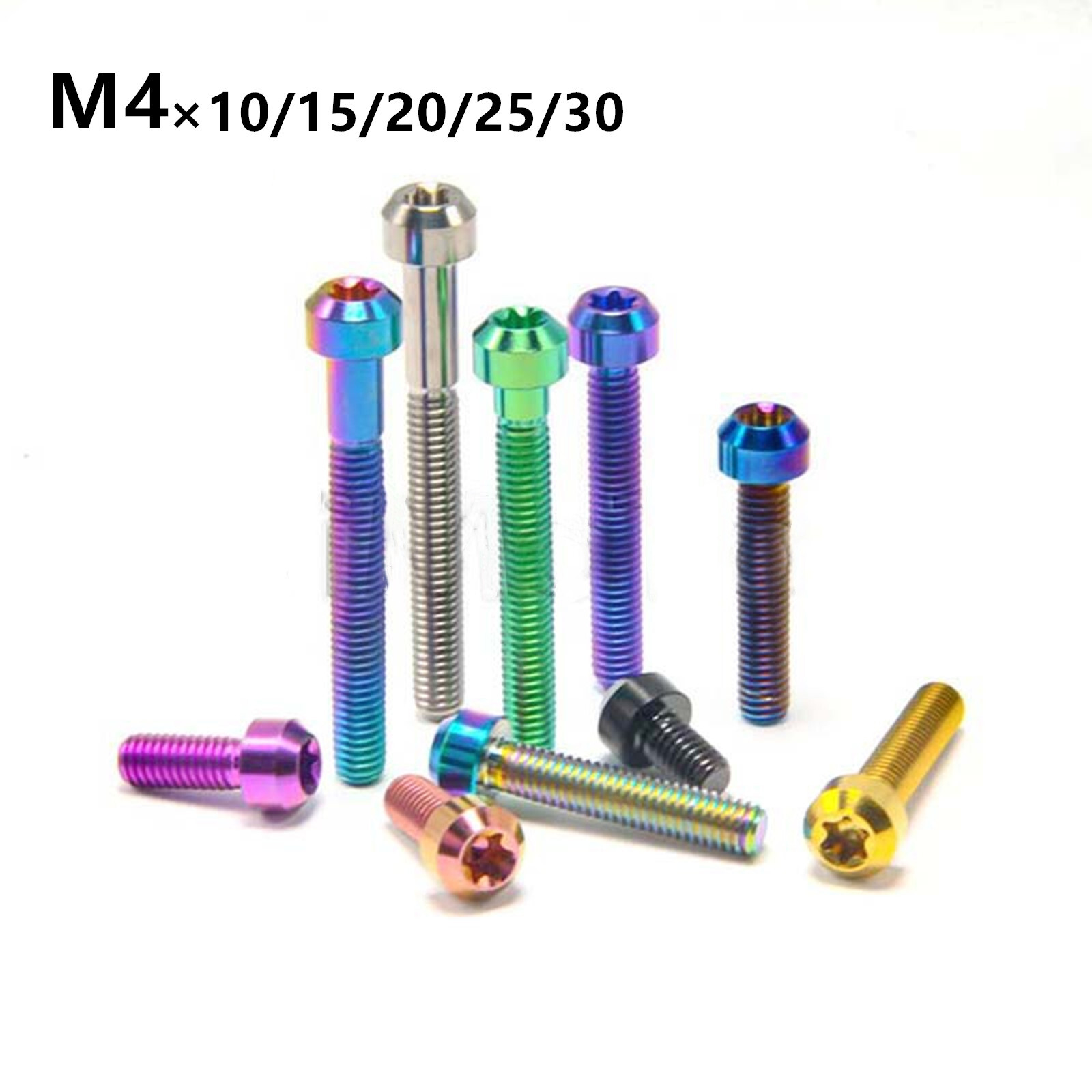 Titanium Socket Screws inner plum head Ti Bolts M4x10 15 20 25 30mm