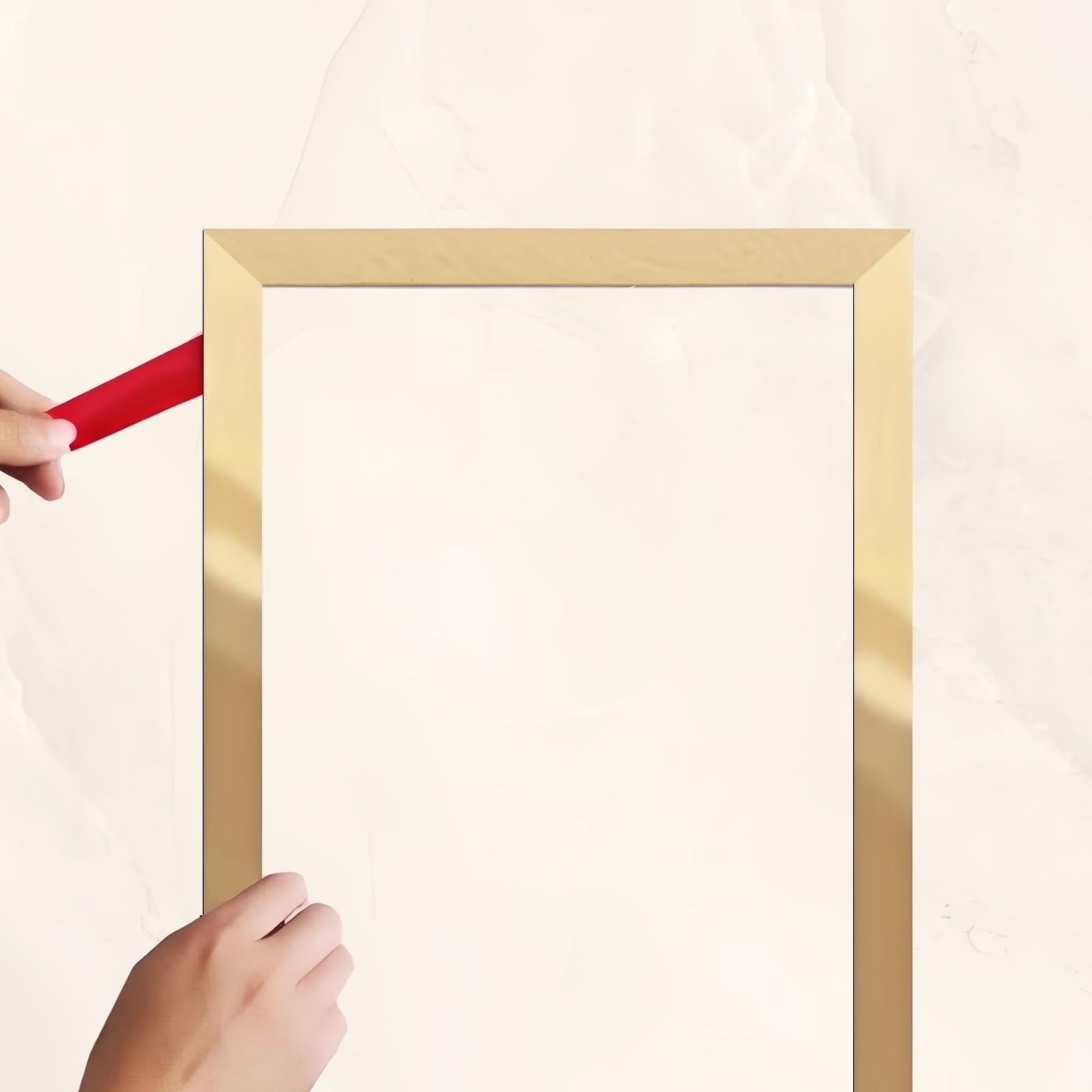 Shiny Metallic Gold Molding Trim (16.4ft x 0.4inch) Peel and Stick Trim with …