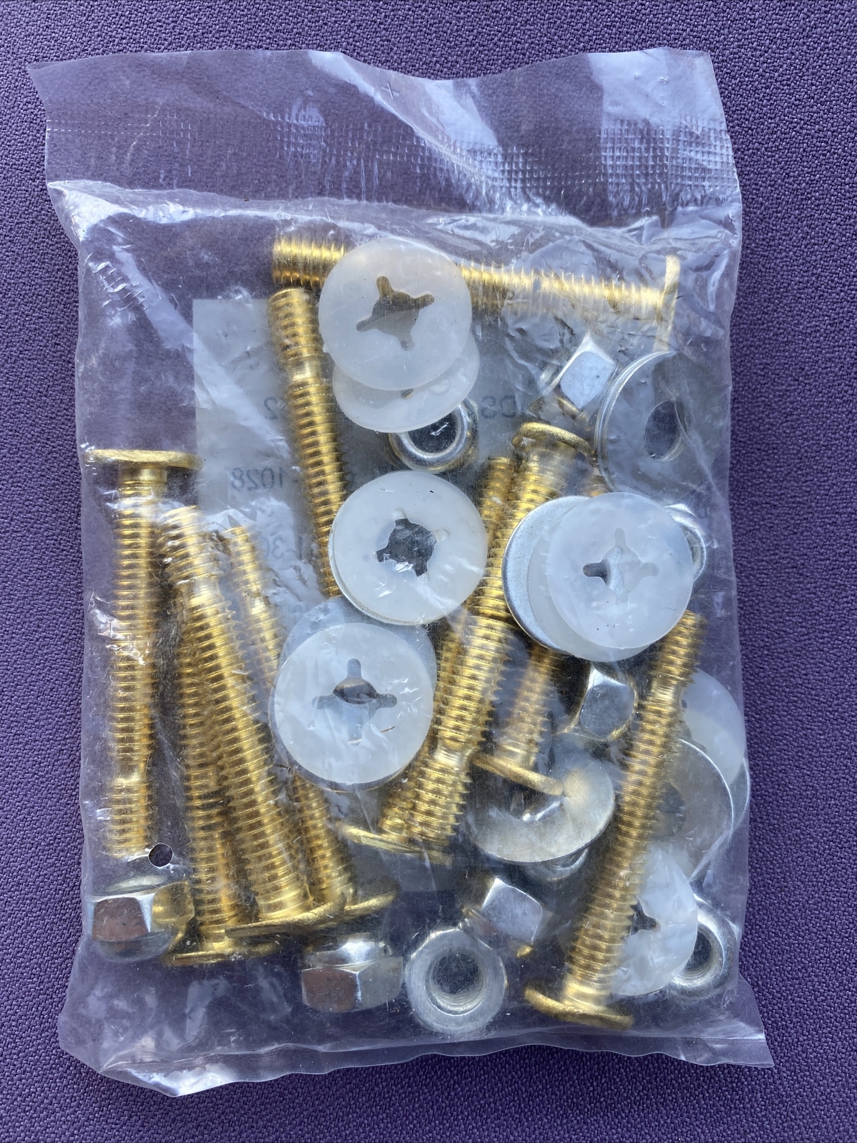 Global Brass toilet Bolt 2.25″x5/16″ Pack Of 10 (5SETS)