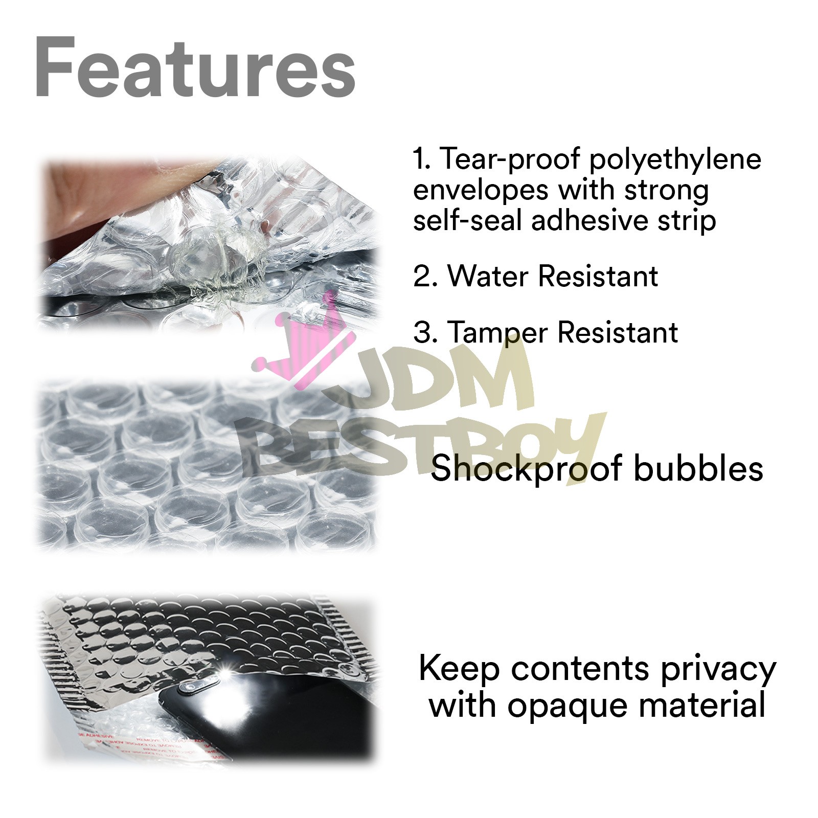 ANY SIZE Metallic Gold Poly Bubble Padded Mailers Shipping Envelopes Bag Kraft