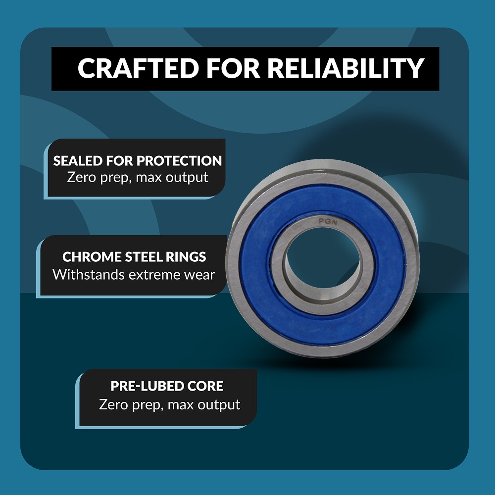 (10) 6204-2RS Premium Rubber Seal Ball Bearing C3 EMQ, 20x47x14, 6204 2RS 6204rs
