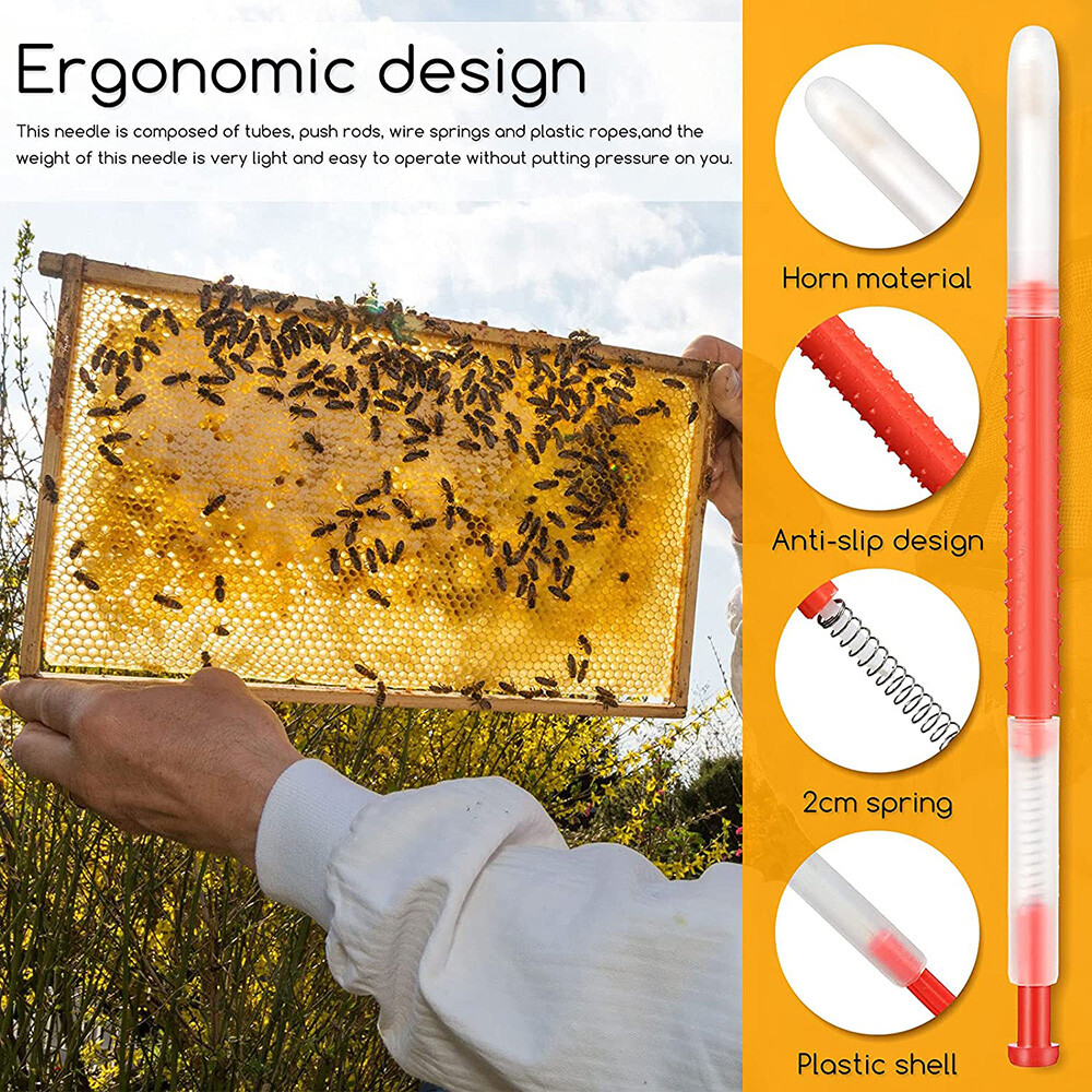 10PC Beekeeping Queen Rearing Grafting Tools Beekeeper Bee Hive Retractable Kit