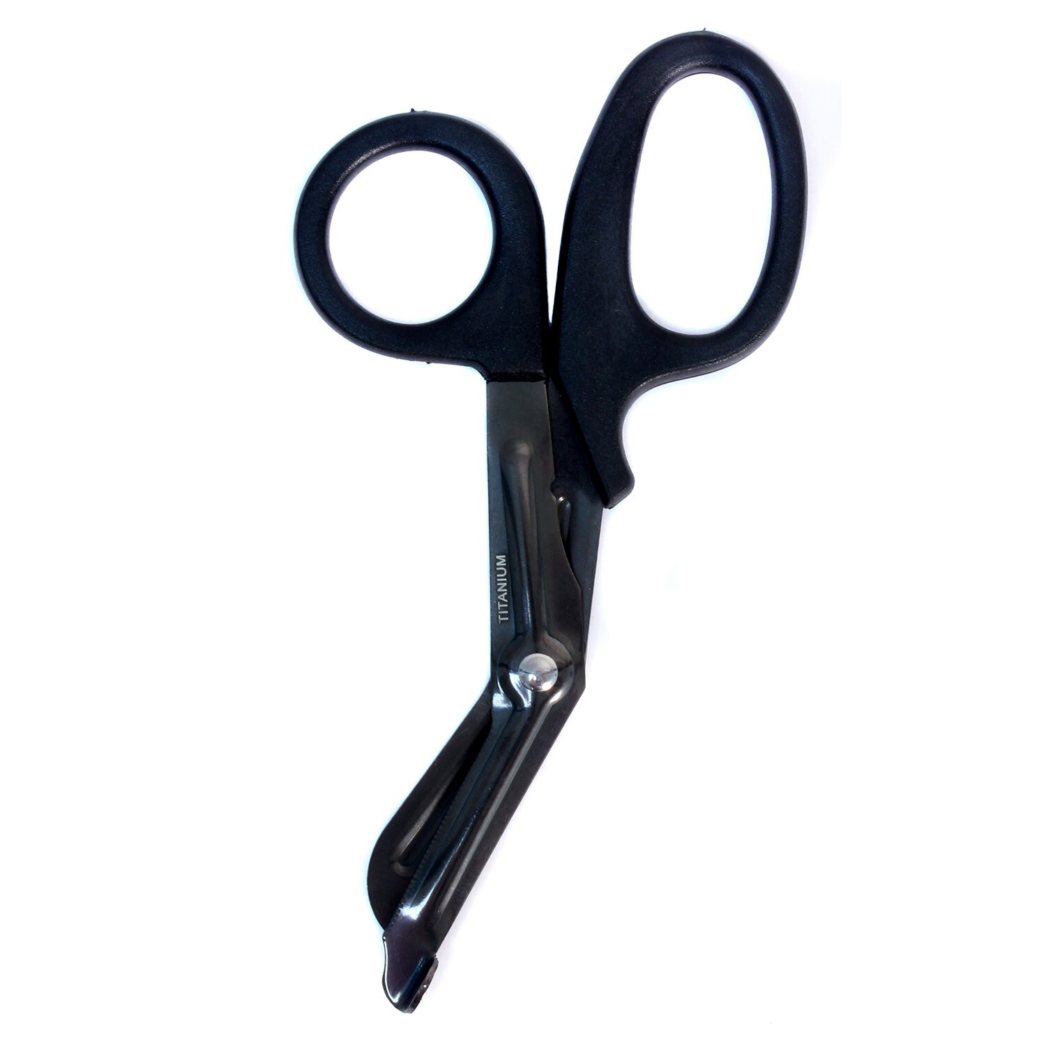Titanium Bonded Bandage Shears Scissor 7 1/4″ Bent Tactical Stealth Black – 2CT