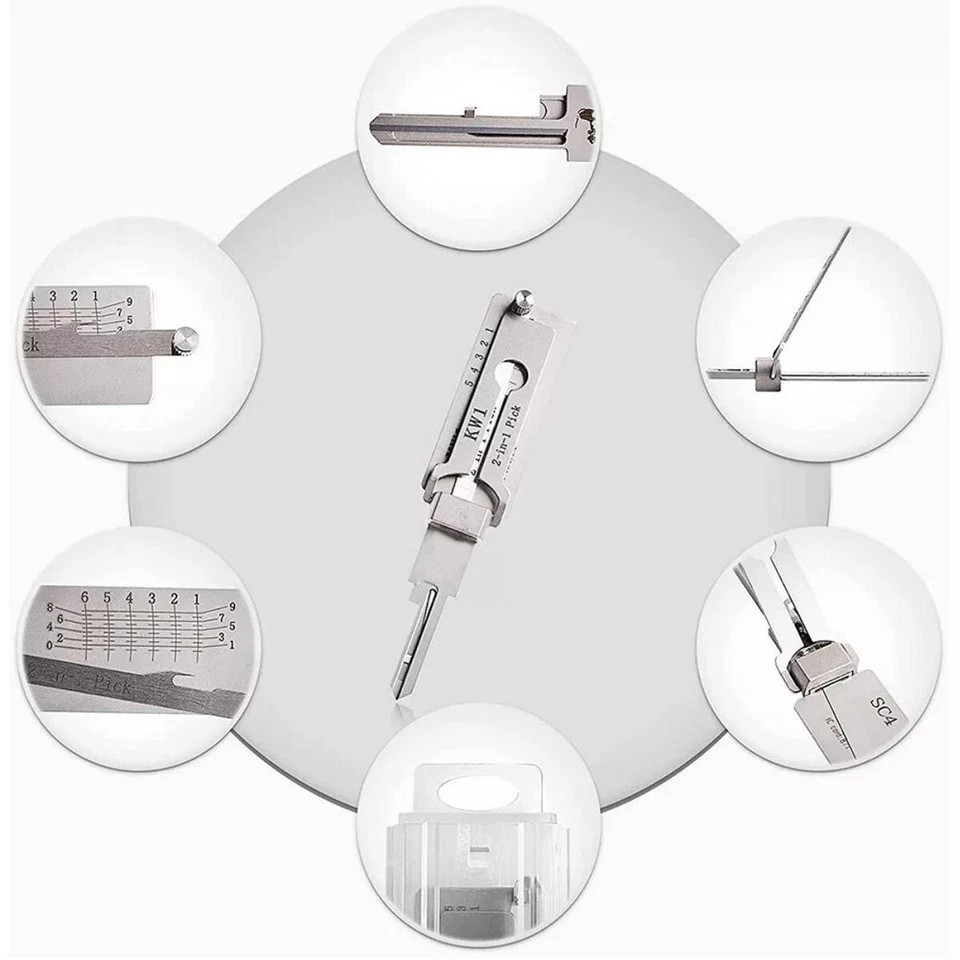 2 in1 Key Decoder Precision Hook Pickup Kit for SC1 SC4 KW1 AM5 M1MS2 LW5