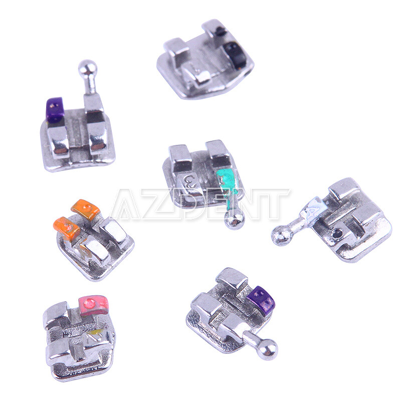 AZDENT Dental Ortho MIM Monoblock Bracket Braces Mini Roth/ MBT 018/ 022 Hook345