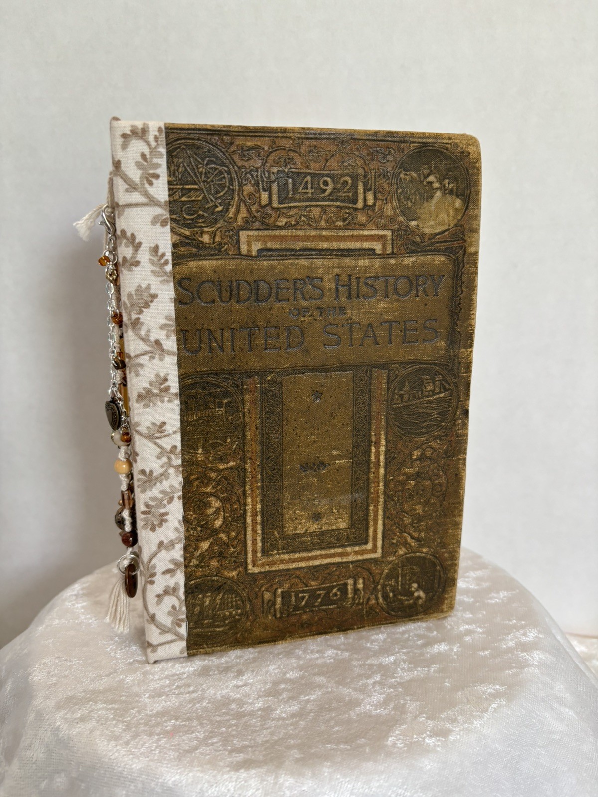 Newly Handmade blank book from a Vintage Scudder’s History of the United States