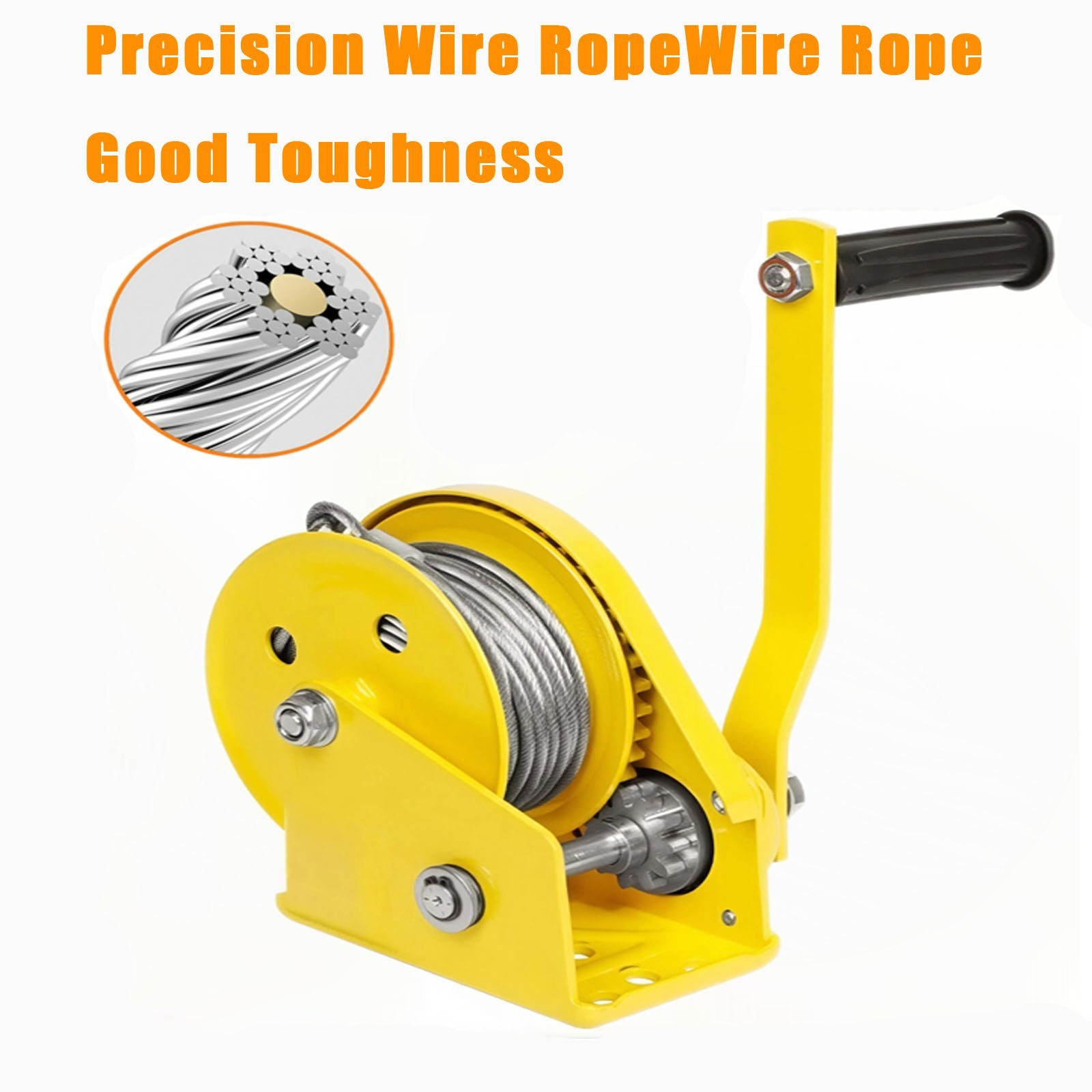 Air Conditioner Lifting Crane Tool 50FT HVAC Hoist Lift Bracket w/ 1500LB Winch
