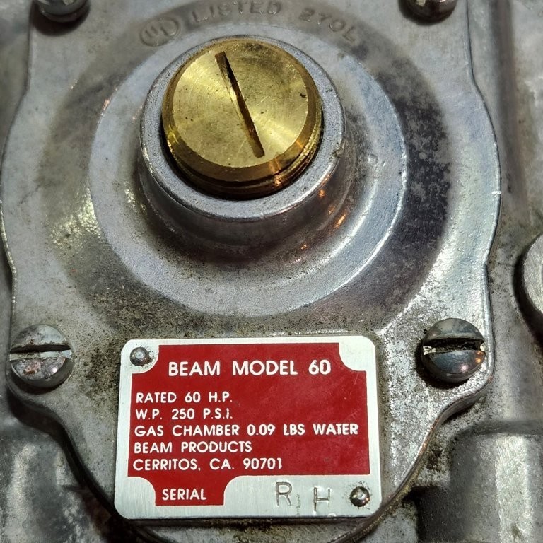 Beam Products Model 60 Propane Regulator, New Old Stock as Shown