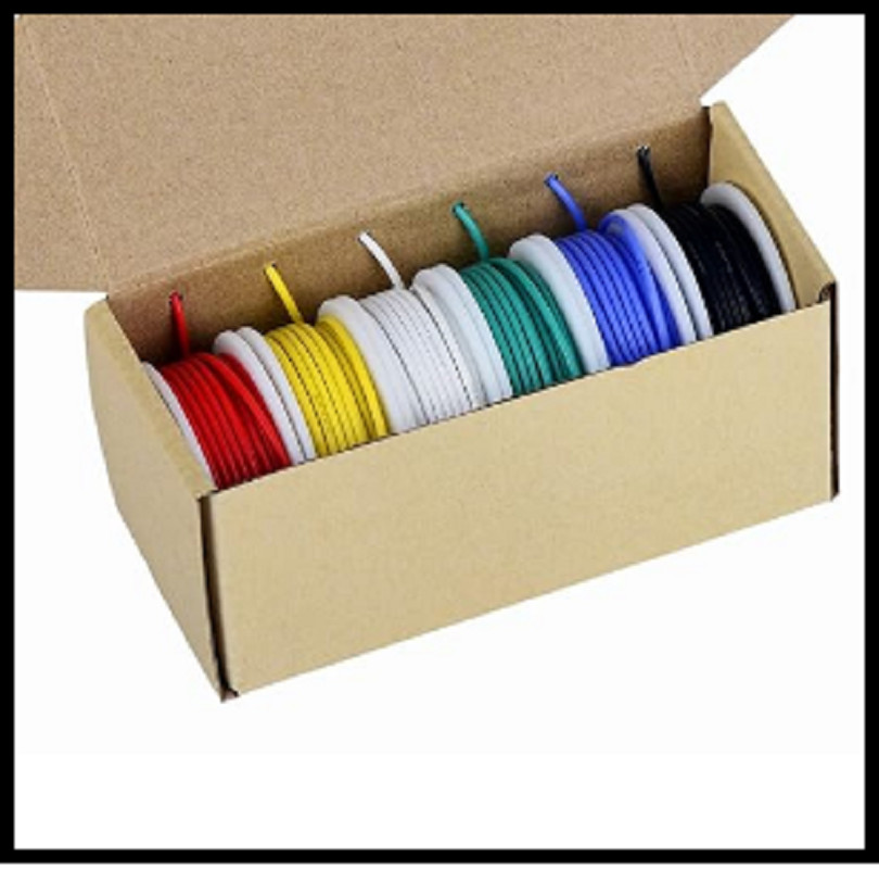 18awg Electronic Wire Kit,Flexible Silicone Wire 6 Color 18 Gauge Hook Up