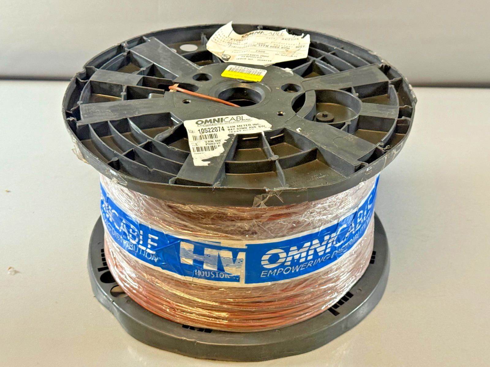 Omnicable M516ST-10 TFFN 600VAC Building Wire, 16AWG, 26 Strands, Brown