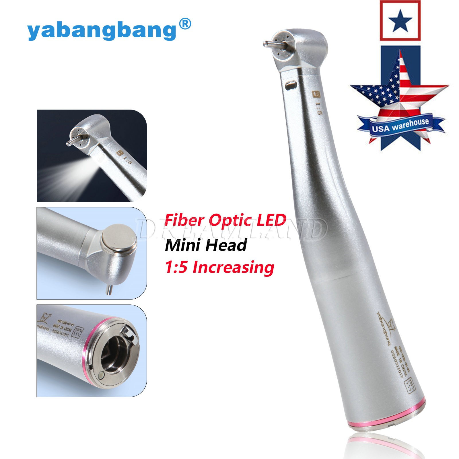 Dental Brushless LED Electric Micro Motor with Water/1:5/1:1 LED Handpiece UPS