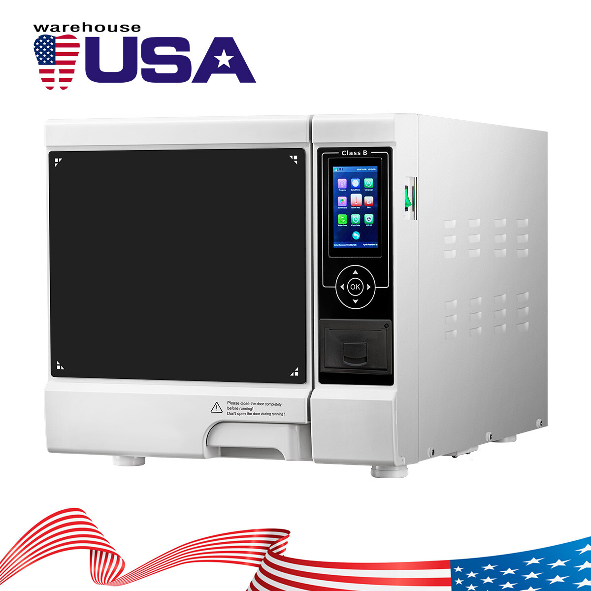 18L/22L Dental Autoclave Steam Sterilizer Medical Class B Drying/w/ Printer