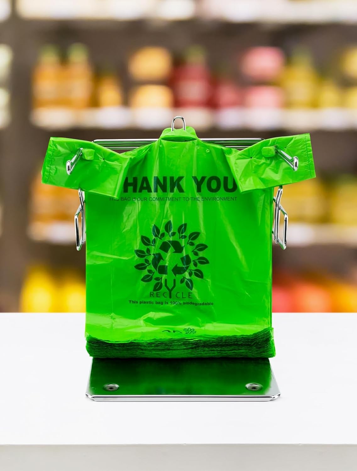 100 Count Recyclable Compostable 100% Biodegradable T-Shirt Bags | Eco-Friend…