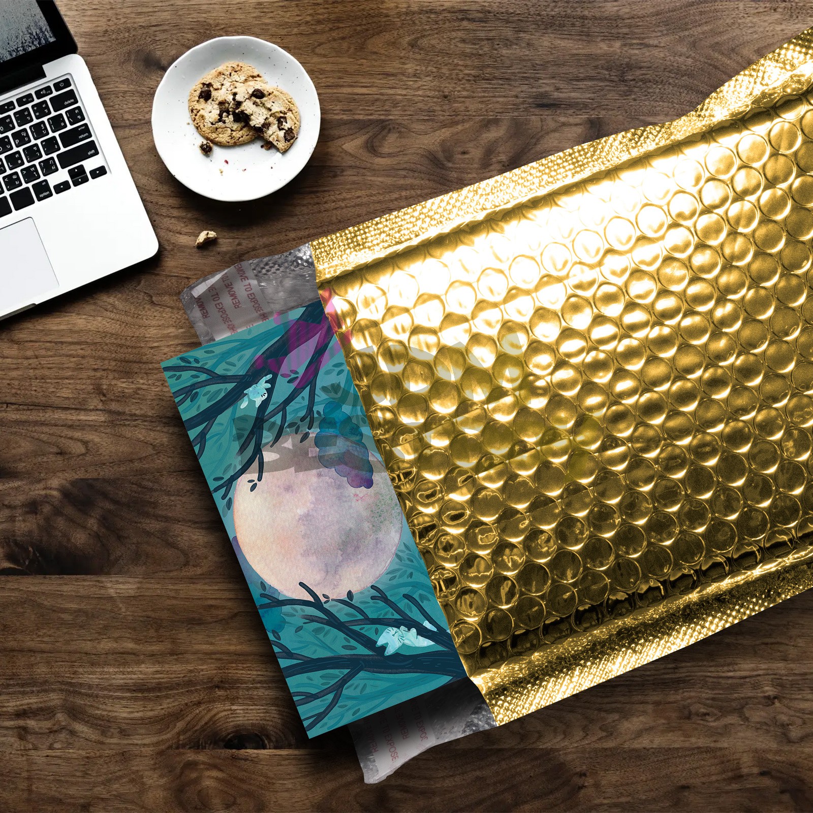 ANY SIZE Metallic Gold Poly Bubble Padded Mailers Shipping Envelopes Bag Kraft
