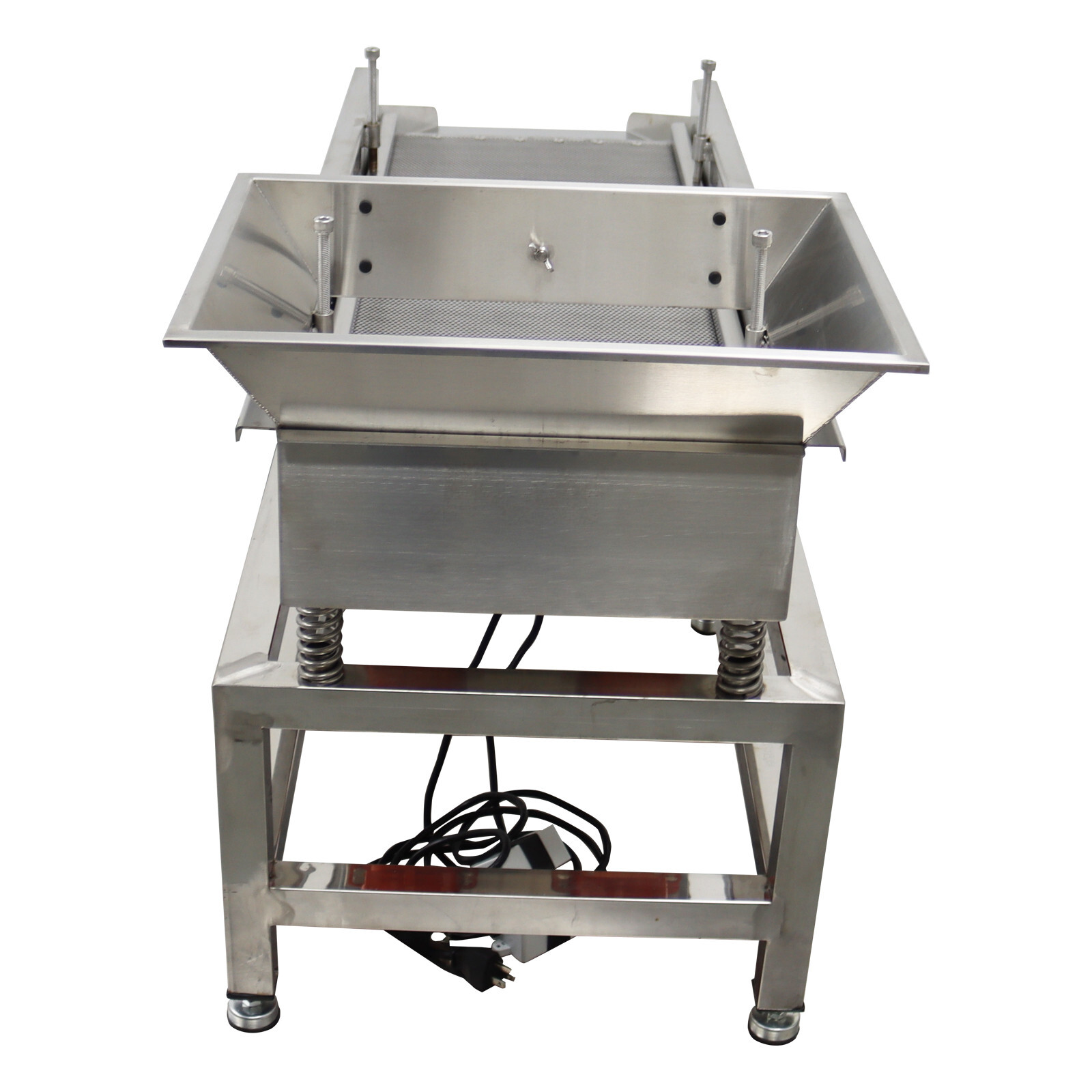 TB610 110V Stainless Steel Linear Vibrating Screen with 3mm Screen Dual Motor