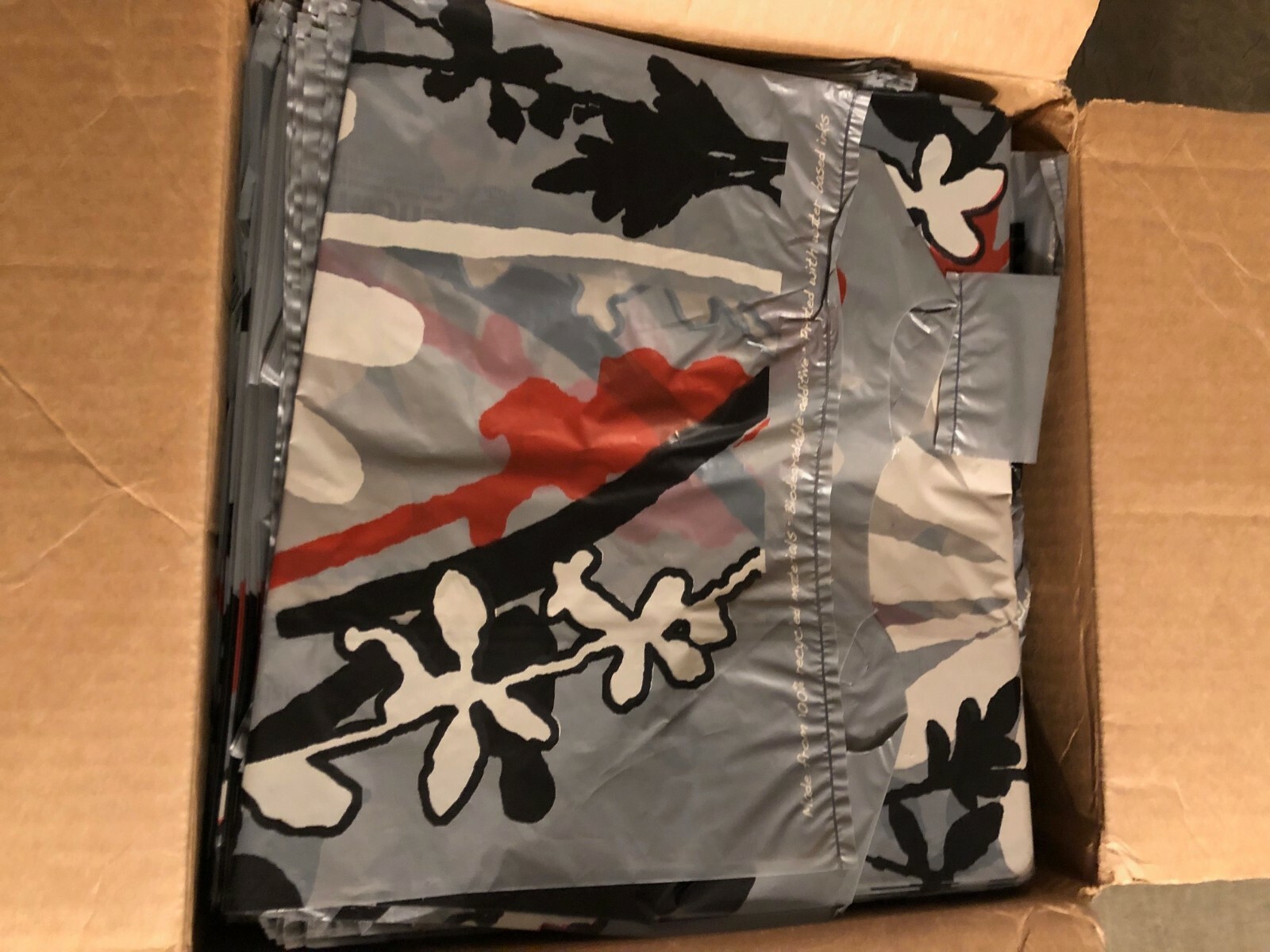1000 Wild Flowers Plastic T-Shirt Bags w/Handles 11.5″ x 6.5″ x 22″ 