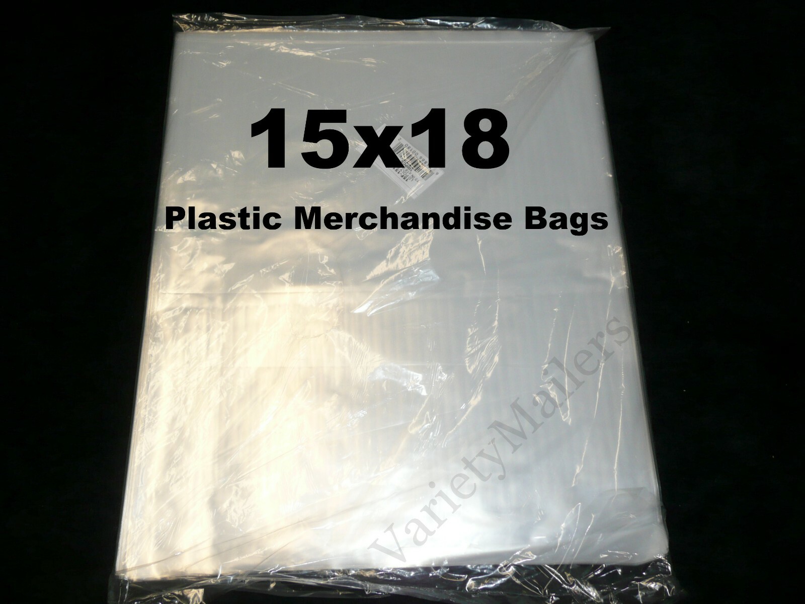 100 Poly Merchandise Bags 15”x 18” Clear 1 Mil Apparel Plastic Bags 15×18