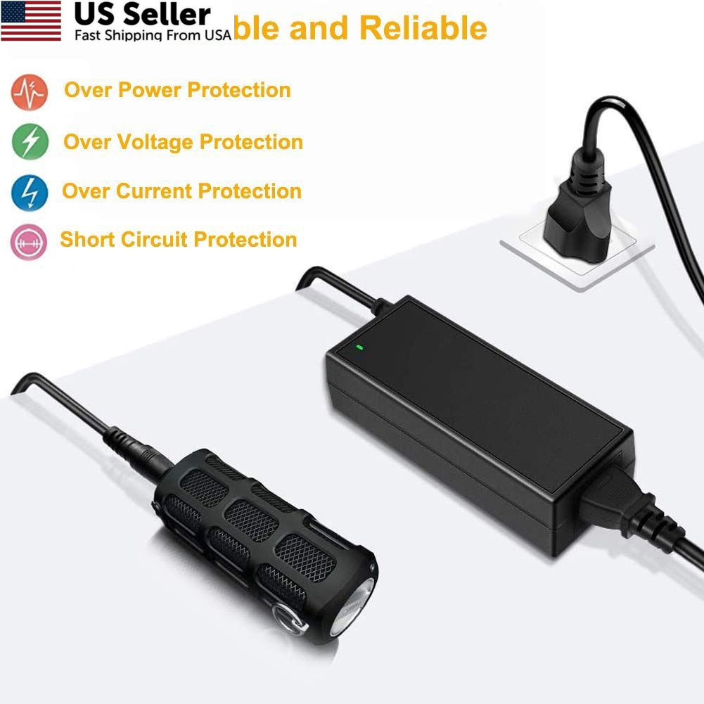 JOYLIT 12V 5A Power Supply Adapter 60W, AC 100-240V Convert to DC 12