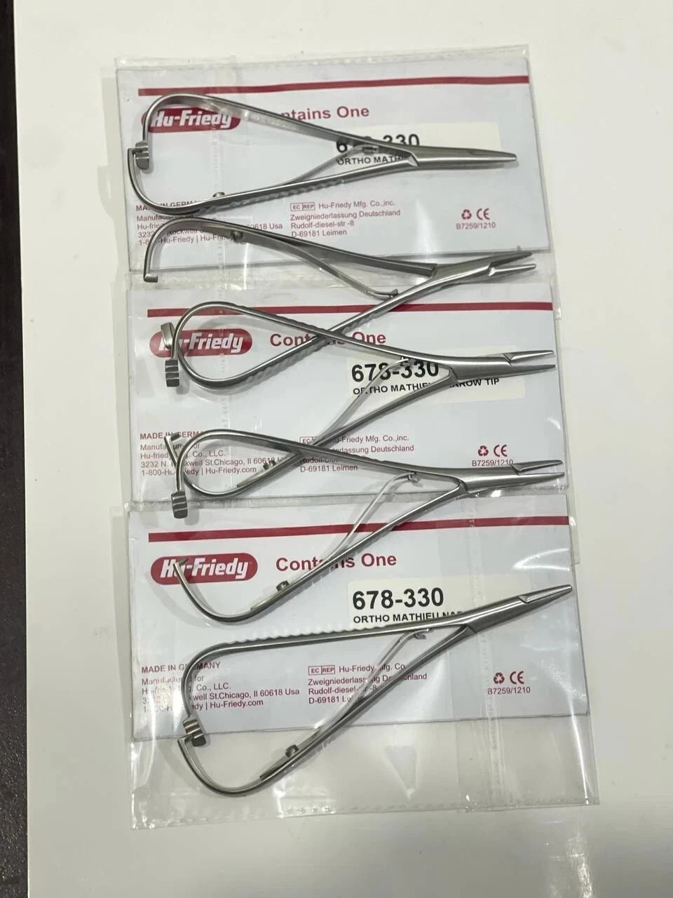 5 Pcs HU FRIEDY Mathieu Narrow Tip Orthodontic Plier | 678-330