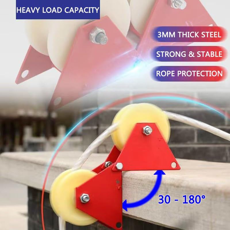 Lifting Pulley System Roof Top, Rope Block and Tackle Pulley System for Lifting