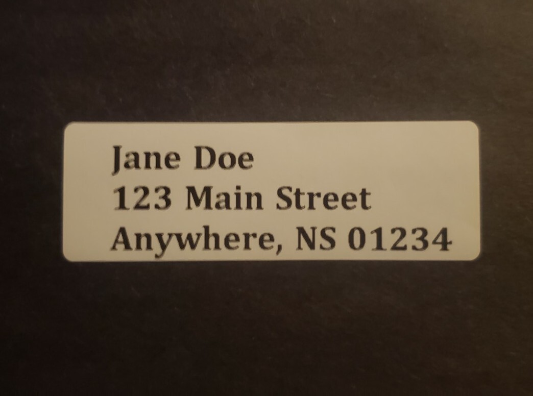 25 Personalized Return Address Labels FREE Shipping