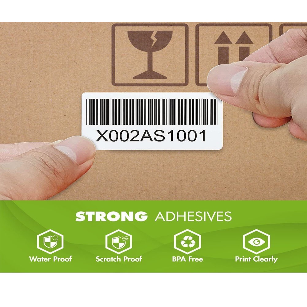 2″x1″ Direct Thermal Labels Barcode Adhesive Shipping Sticker for Rollo & Zebra