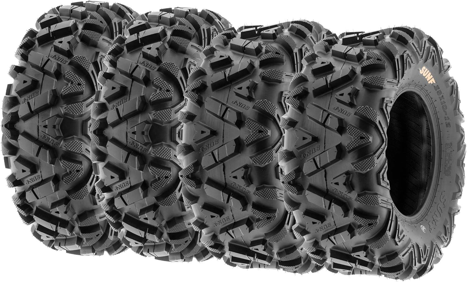 ATV Tires 26X9-12 Front & 26X11-12 Rear UTV All Terrain Tires A033, Set of 4