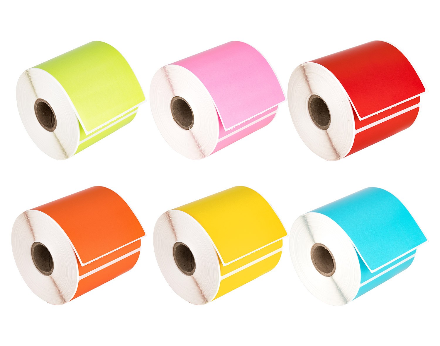 HOUSELABELS 3″x5″, 6 Color Combo. Labels DT, 1″ Core 6 Rolls