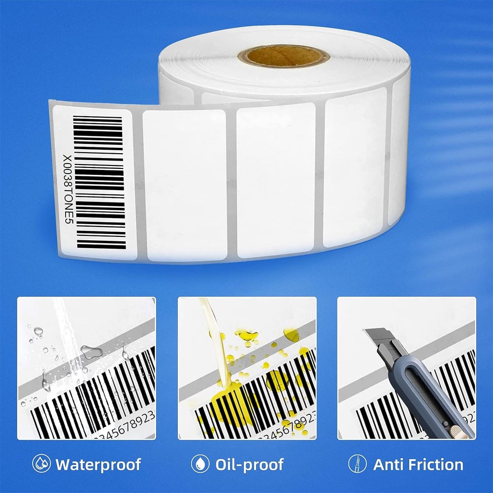 2″x1″ Direct Thermal Labels Barcode Adhesive Shipping Sticker for Rollo & Zebra