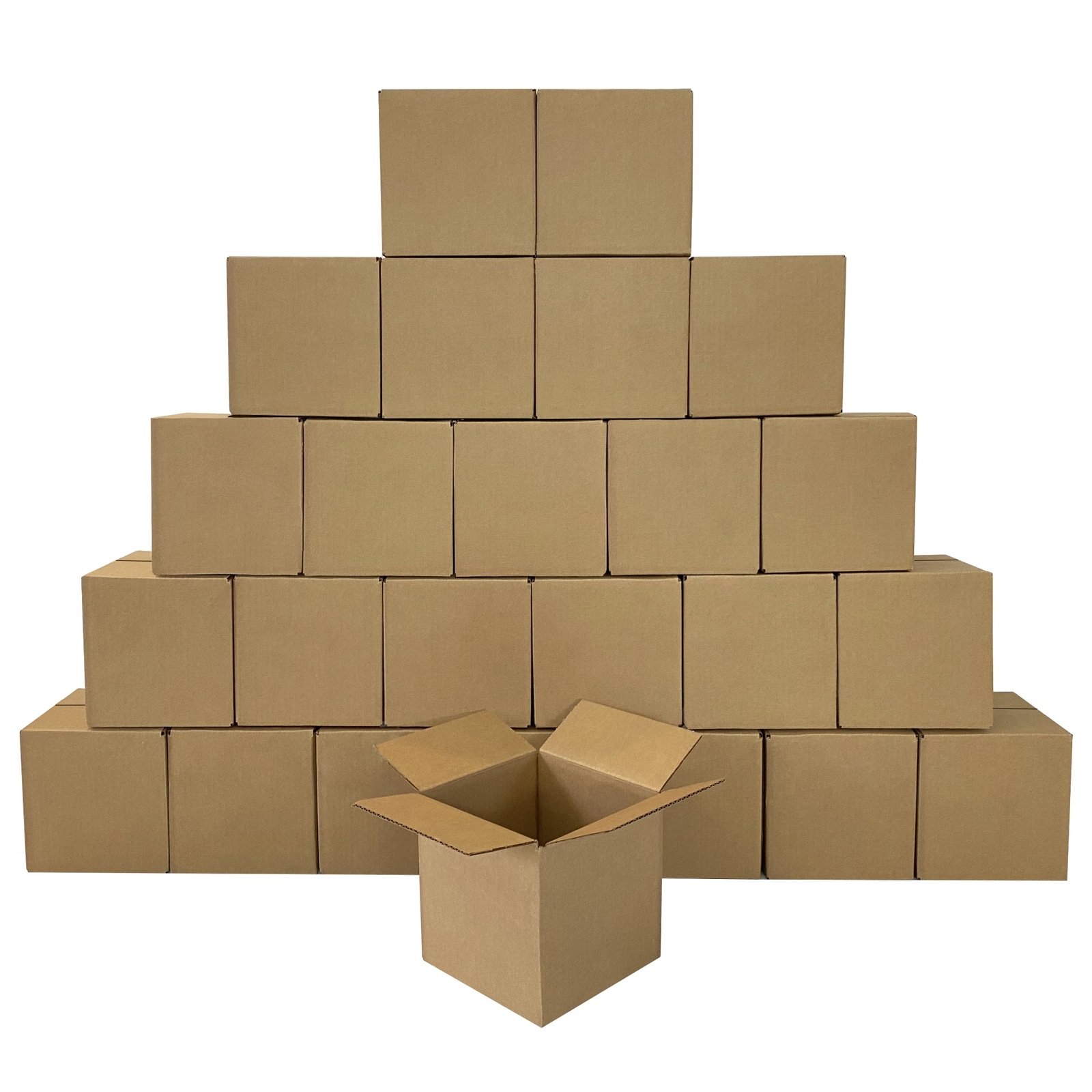 UOFFICE Corrugated Boxes 5″ x 5″ x 5″ Cube Boxes – Bundle of 25 Shipping Boxes