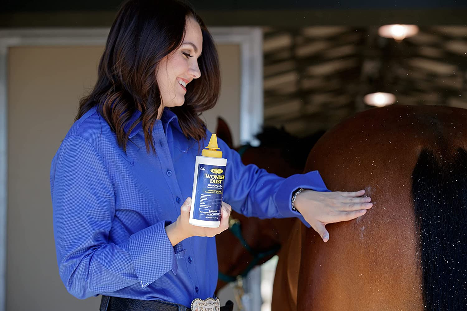 Wonder Dust Wound Powder for Horses and Show Stock, 4 Ounces