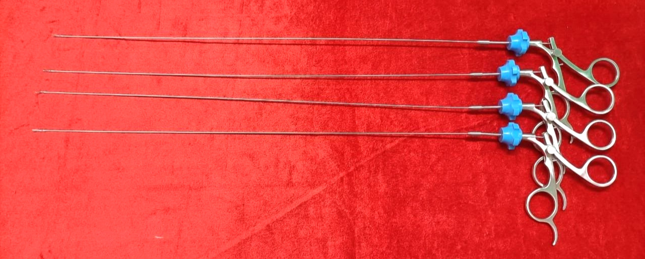 4pc – Hysteroscopy Semi Rigid Rotatable Scissor 5FR 40CM Reusable Instruments