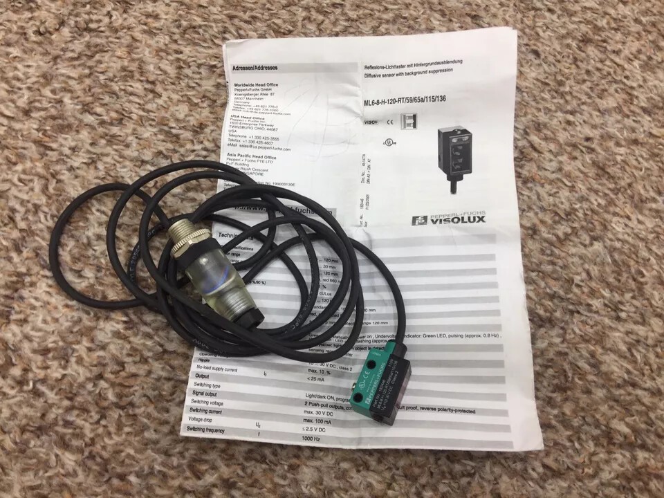 ML6-8-H-120-RT-59-65a-95-136 Photoelectric switch ML6-8-H-120-RT/59/65a/95/136