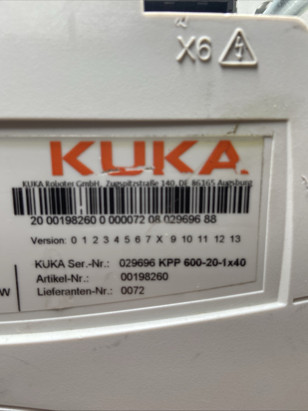 For Parts KUKA ECMBP1D3404BE531 / 13534928 / KPP 600-20-1×40 ROBOTER
