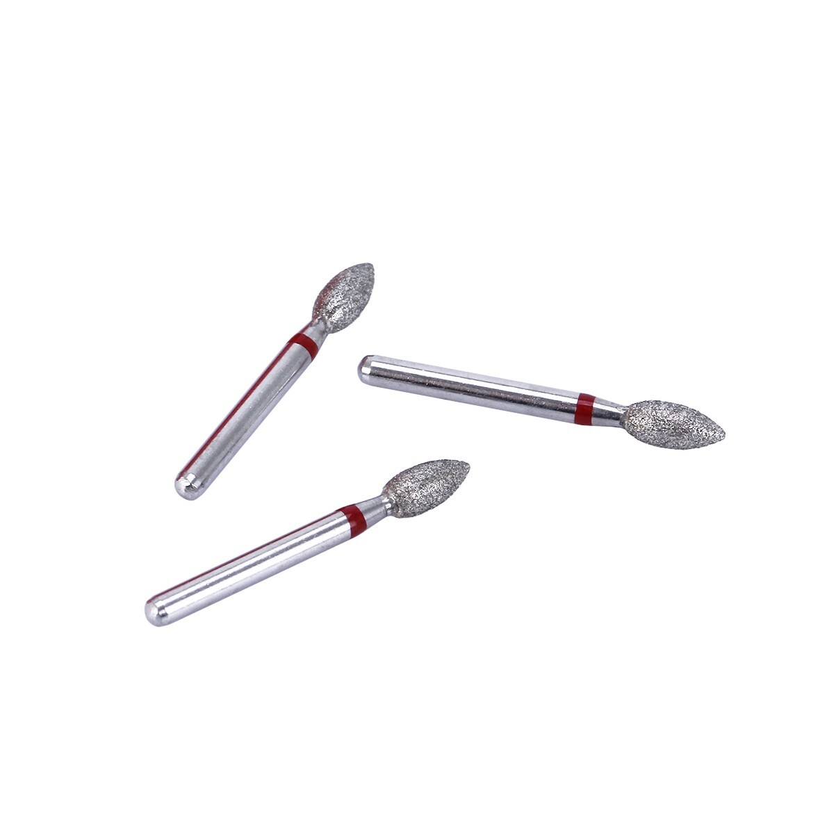 10Pcs Dental FG Diamond Burs Football #368-023F Fine Red DEFEND Friction Grip