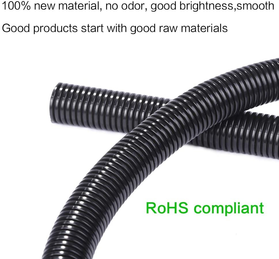 Split Conduit Wire Loom Tubing Wrap Protector Cable Sleeve Flex Polyethylene