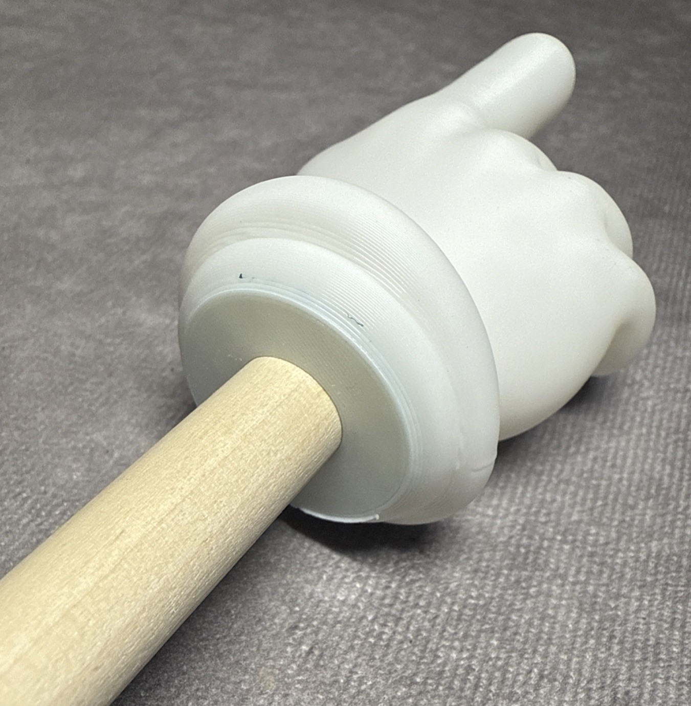 Custom 3D Printed Cartoon Hand Pointer Stick for Influencers Content Creators