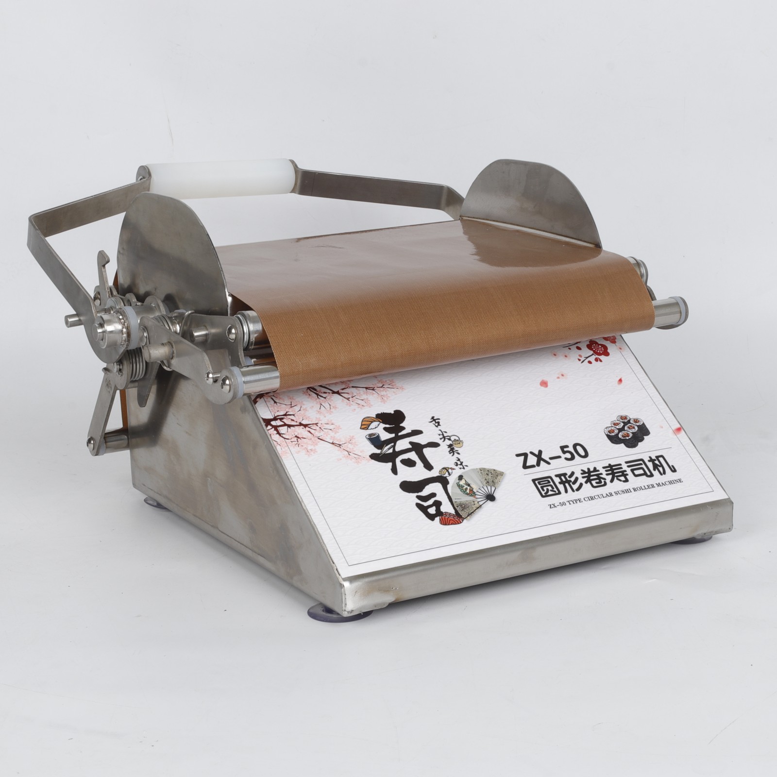 Tabletop Sushi Roll Making Machine Tabletop Round Sushi Forming Roller Maker